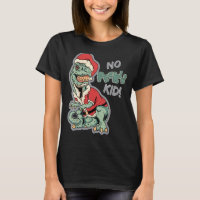 Sorprendido T Rex Claus T Rex Santa Claus Chris