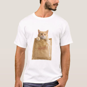 Camiseta Sorpresa de Paquete de Gato Entregado
