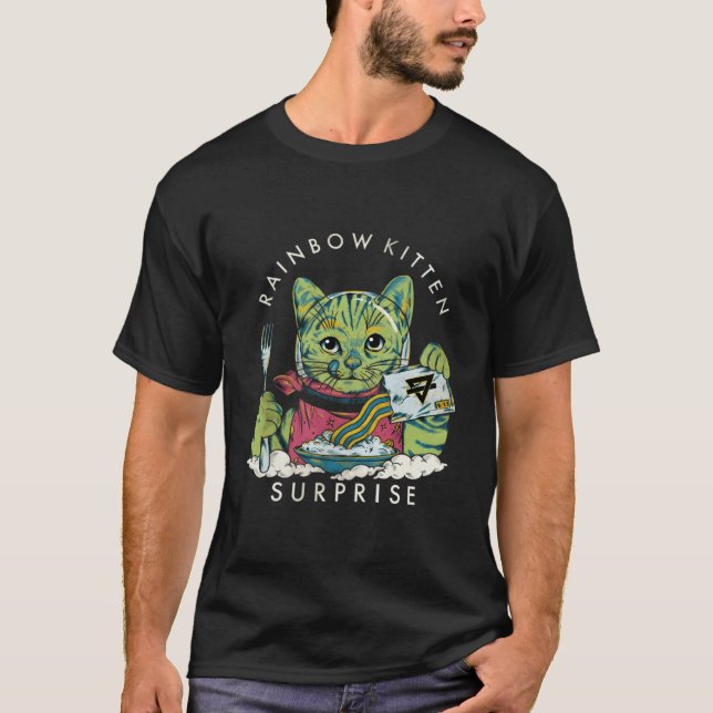 Camiseta Sorpresa de Rainbow Kitten (Anverso)