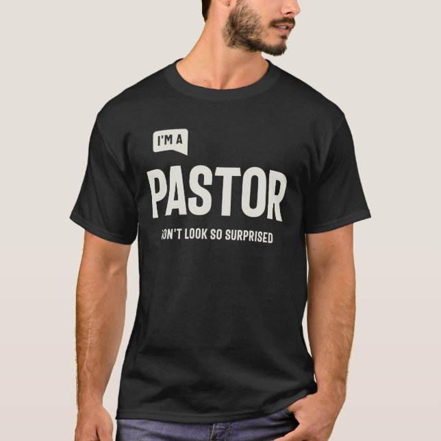 Camiseta Sorpresa del pastor - Cita cristiana (Anverso)