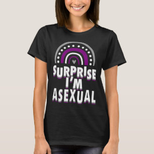 Camiseta Sorpresa, estoy asexual orgullo por el arcoiris bo