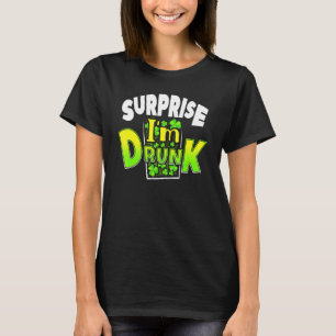 Camiseta Sorpresa, estoy ebrio por el día de San Patricio