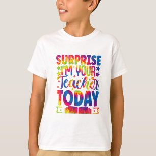 Camiseta Sorpresa Soy Tu Maestro tie-dye, escuela