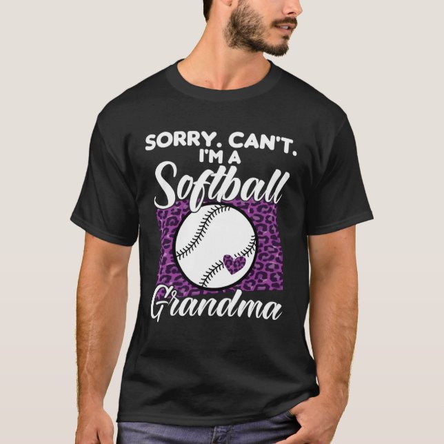 Camiseta sorry can t I m a softball grandma sport (Anverso)