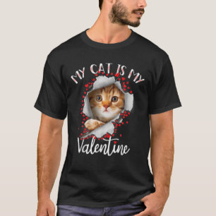 Camiseta Sorry Guys My Cat Is My Valentine Cat Lovers Valen