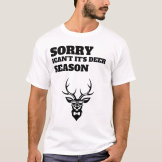 Camiseta Sorry ican't it's deer season funny t-shirt