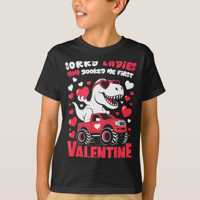 Camiseta Sorry Valentine Ladies Mom Booked Me First  (Anverso)