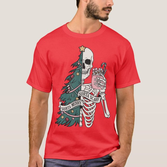 Camiseta Sorta Scary Sorta Merry Christmas (Anverso)