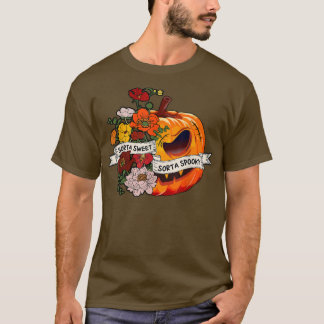Camiseta Sorta Sweet Sorta Spooky Flowe Jack O' Lantern H
