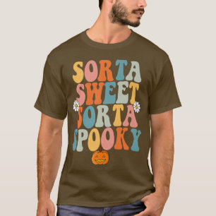 Camiseta Sorta Sweet Sorta Spooky Pumpkin Halloween Premium