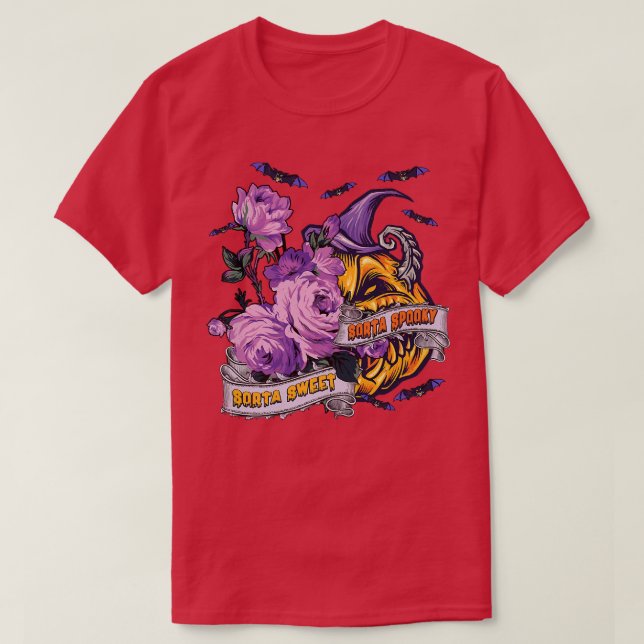 Camiseta Sorta Sweet Sorta Spooky Pumpkin Premium (Diseño del anverso)