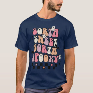 Camiseta Sorta Sweet Sorta Spooky Season Boo Squad Funny Ha