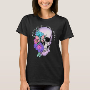 Camiseta Sorta Sweet Sorta Spooky Skull Retro Groovy Hallo