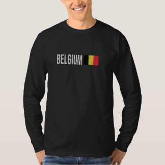 Camiseta Sorteo con bandera belga - Diseño Retro Belgium