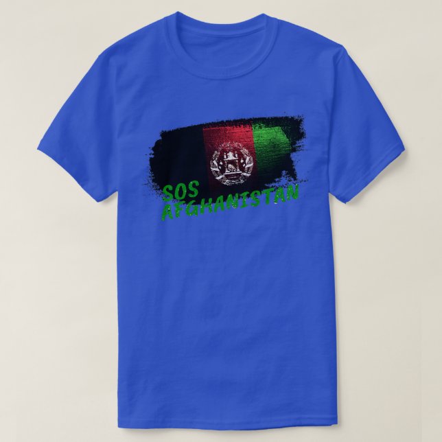 Camiseta SOS afghanistan White (Diseño del anverso)