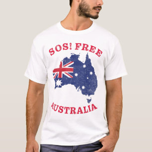 Camiseta ¡SOS! Australia libre - Australia de Libertad y De