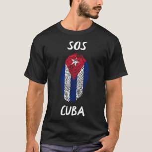 Camiseta SOS Cuba DNA Cuba Libre Libertad y Libertad