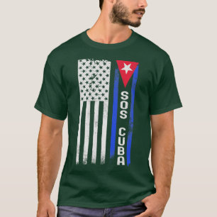 Camiseta SOS CUBA No tenemos miedo Queremos libertad