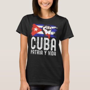 Camiseta Sos Cuba Patria Y Vida Movimiento de Libertad Cuba