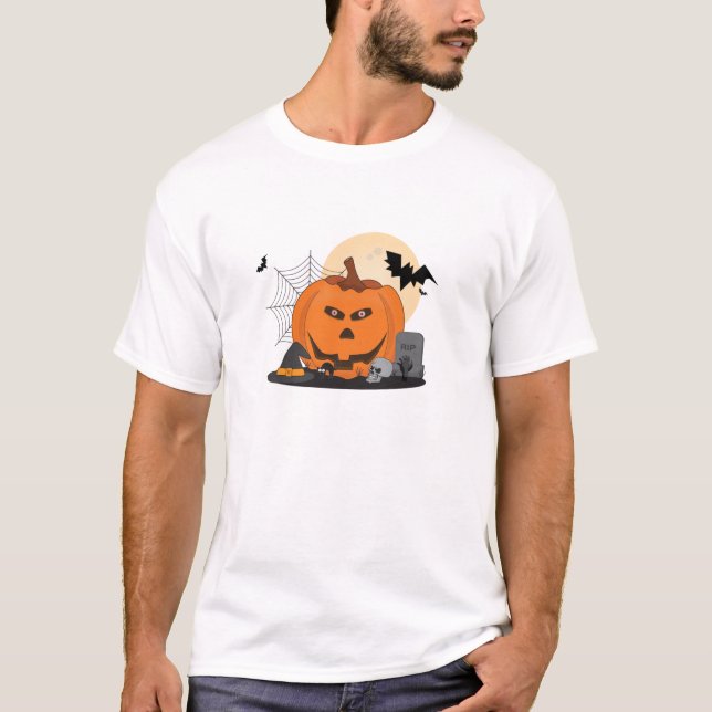 Camiseta Sospechosos habituales de Halloween (Anverso)