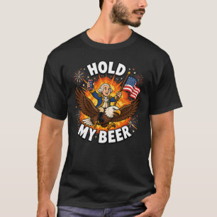 Camiseta Sostén Mi Cerveza George Washington Divertido 4 de