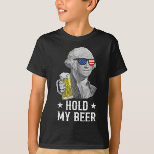 Camiseta Sostén mi cerveza George Washington Patriot Funny