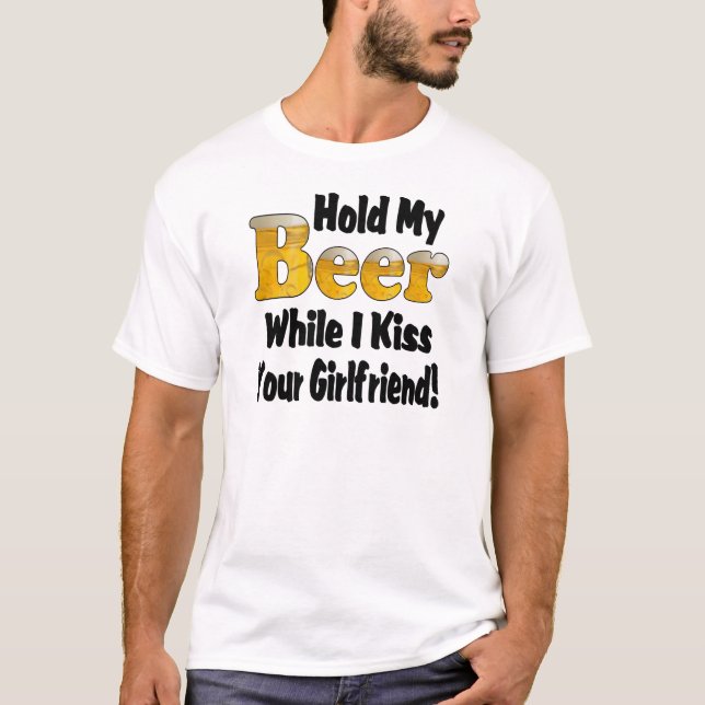 Camiseta Sostén Mi Cerveza Novia (Anverso)
