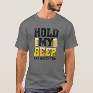 Camiseta Sostén Mi Cerveza Y Mira Esta Difícil Grúa.
