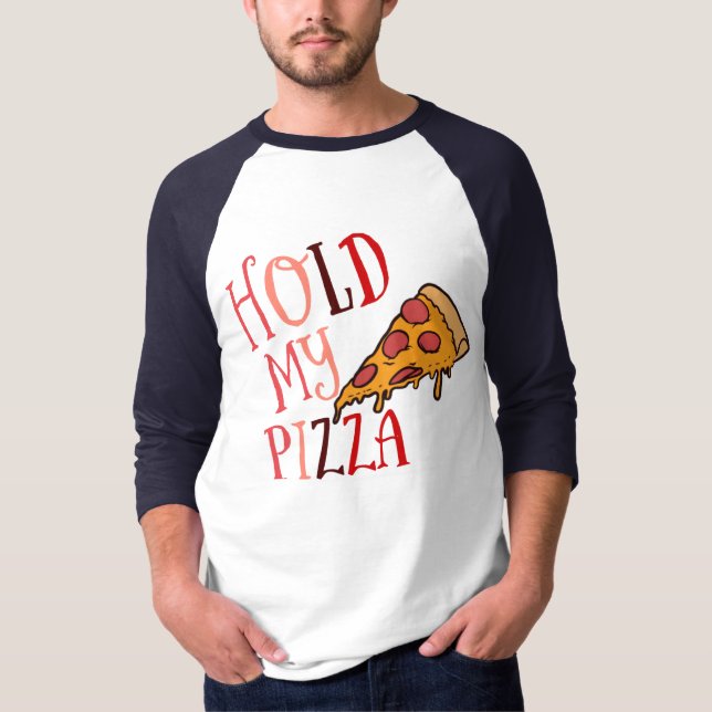 Camiseta Sostén mi pizza (Anverso)