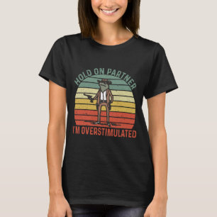 Camiseta Sostener a la pareja soy una rana de vaquero sobre
