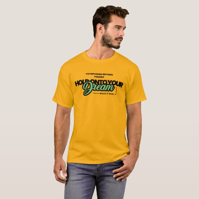 Camiseta Sostener tu sueño (Anverso completo)
