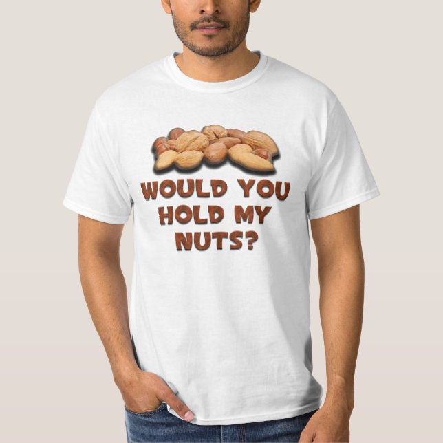 Camiseta Sostenga mis nueces (Anverso)