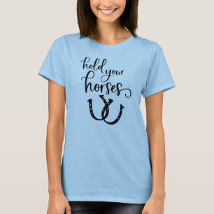 Camiseta Sostengan sus caballos, País de Granja de Rodeo O