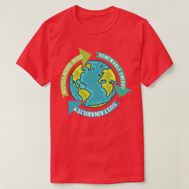 Camiseta Sostenibilidad de la Tierra (Diseño del anverso)