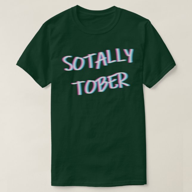 Camiseta Sotalmente Tober Desenfoque Doble Visión Bebiendo  (Diseño del anverso)