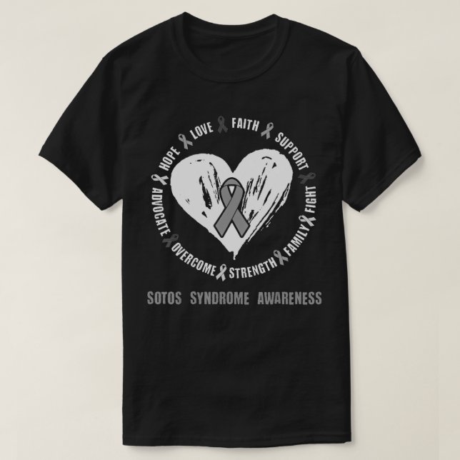 Camiseta Sotos Syndrome Awareness Brain Disease Related hea (Diseño del anverso)