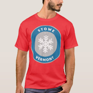 Camiseta Souble de insignia Stowe Vermont VT de invierno co