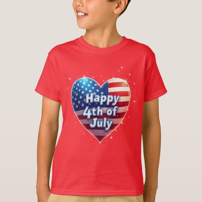 Camiseta Soul Americano: Clásico 4 de Julio de Vibes (Anverso)
