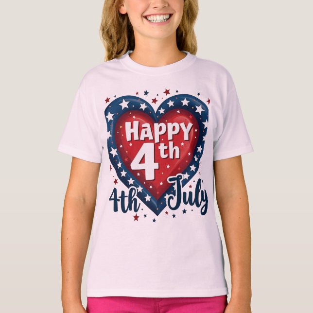 Camiseta Soul Americano: Clásico 4 de Julio de Vibes (Anverso)
