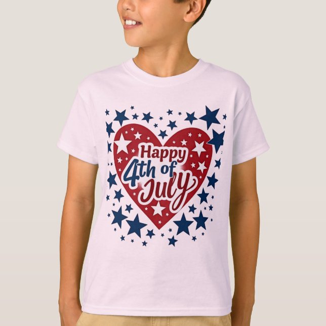 Camiseta Soul Americano: Clásico 4 de Julio de Vibes (Anverso)