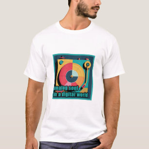 Camiseta Soul analógico en un mundo digital - D retro girab