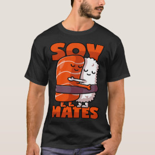 Camiseta Soul de Sushi Mates con un serrucho de salsa de so
