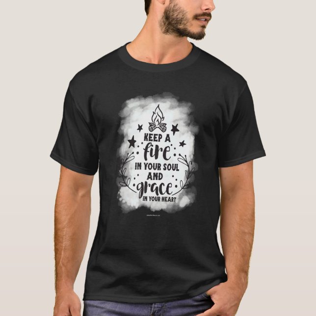 Camiseta Soul Grace Corazón Biblia cristiana versus religió (Anverso)