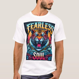 Camiseta Soul intrépido - Vibrante obra de tigre