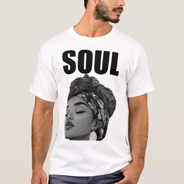 Camiseta Soul lady b/w (Anverso)
