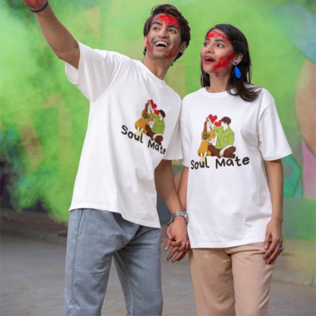 Camiseta Soul Mate Couple - Romántica y sentida (Subido por el creador)