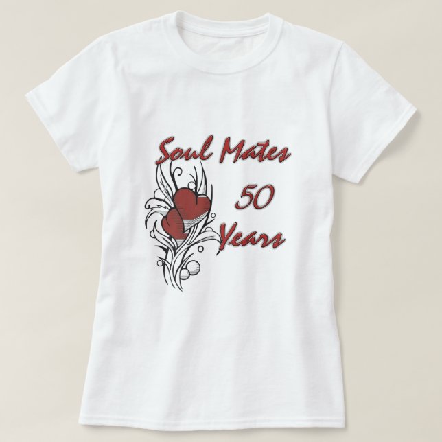 Camiseta Soul Mates 50 años (Diseño del anverso)