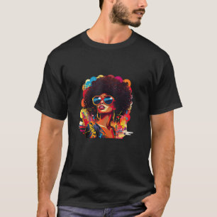 Camiseta Soul Music Black Queen Afro Groovy Gra