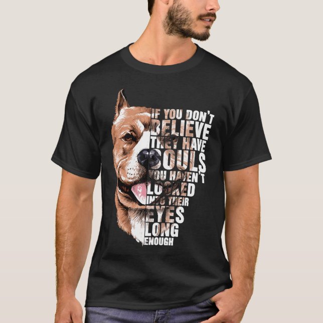 Camiseta Soul Pitbull Me Encanta Pitbull Dog Lover (Anverso)