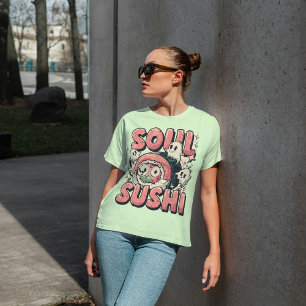 Camiseta Soul Sushi Funny Halloween Sushi Pun